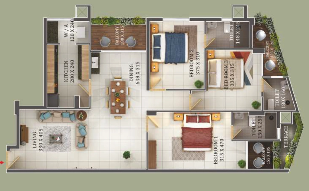 3 BHK Flat in Cordial Deepam in Sasthamangalam, Thiruvananthapuram - Image 925017