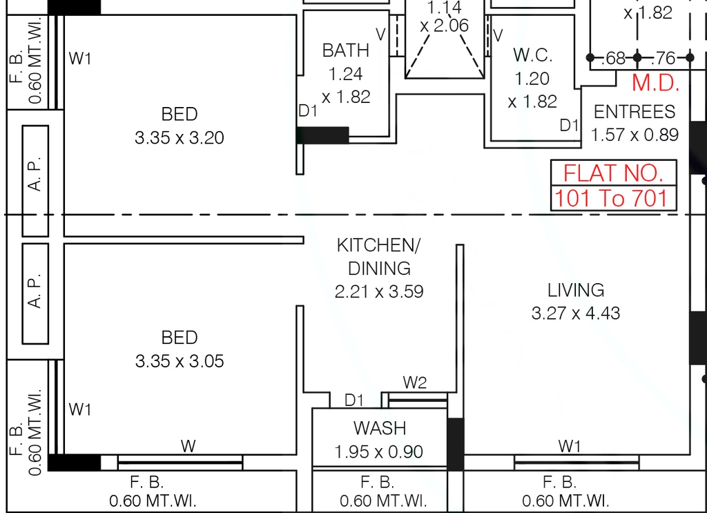 2 BHK Flat in Satyam Palace in Mavdi, Rajkot - Image 924761