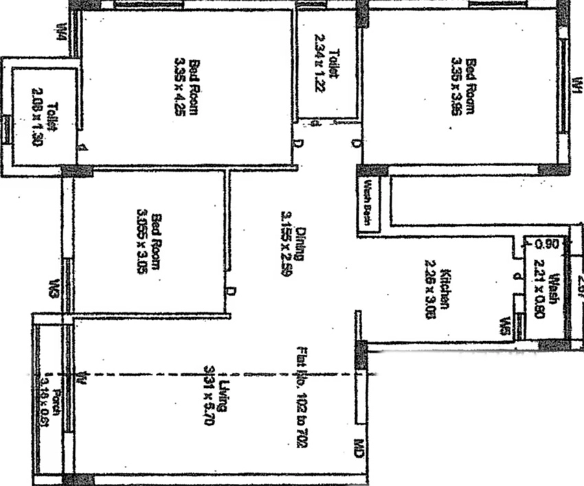 3 BHK Flat in Shreeji Height in Mavdi, Rajkot - Image 924763