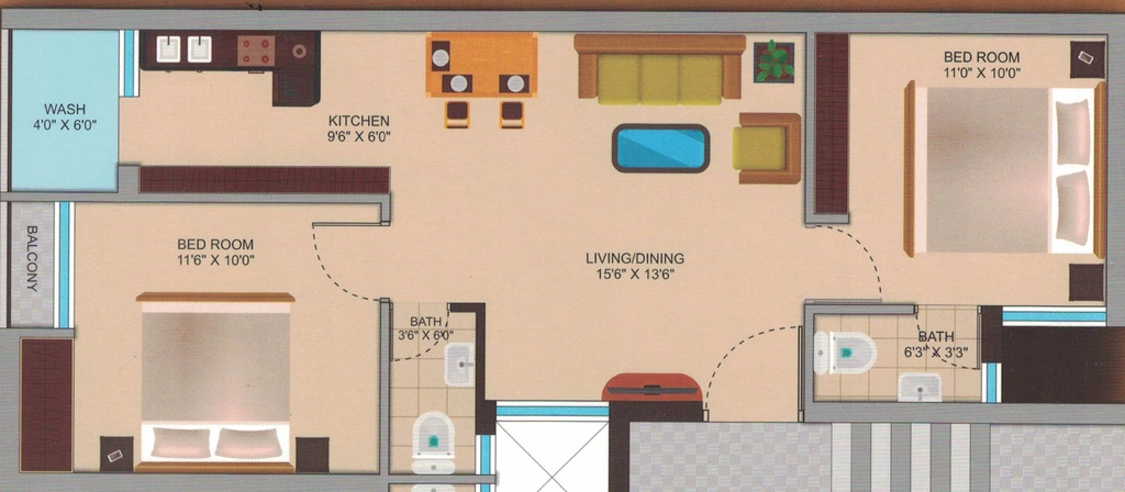 2 BHK Flat in Shreeji Shivalay Palace in Mavdi, Rajkot - Image 924770