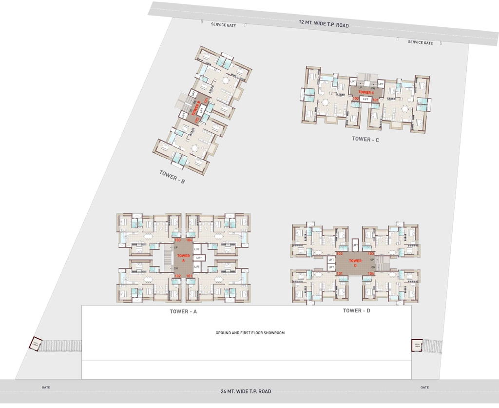Master Plan of Shreeji Tulsi Imperia in Mota Mava, Rajkot - Image 418720