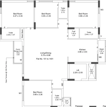 4 BHK Flat in Shubh Hilton Aristo in Mavdi, Rajkot - Image 924808