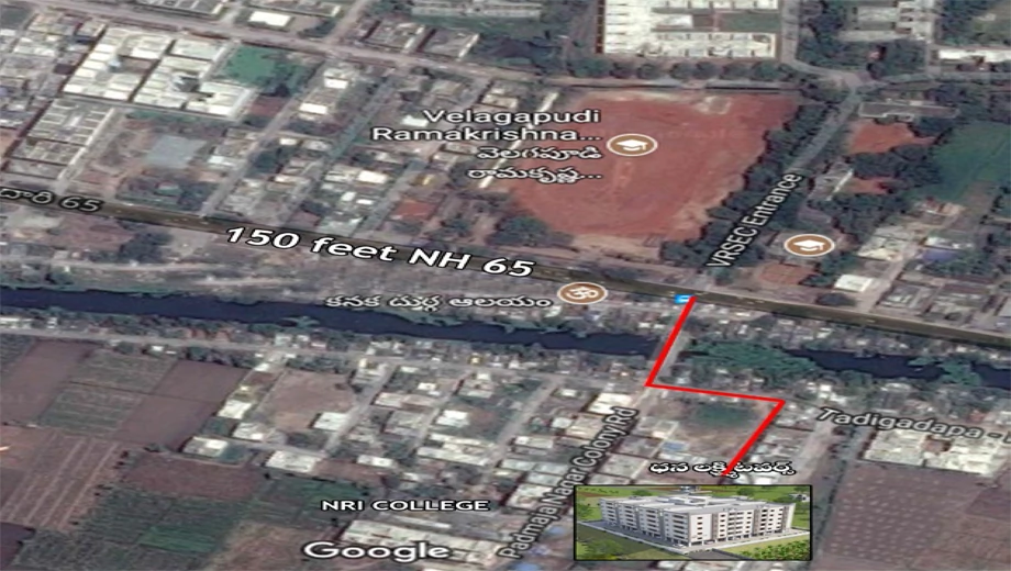 Location of NTR Dhanalakshmi Towers in Tadigadapa, Vijayawada - Image 418807