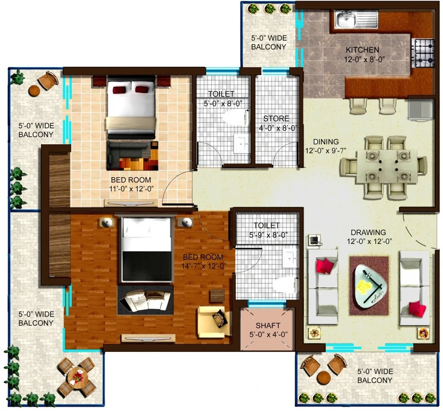 2 BHK Flat in Shakumbhari Foothill Avenue in Malsi, Dehradun - Image 924817