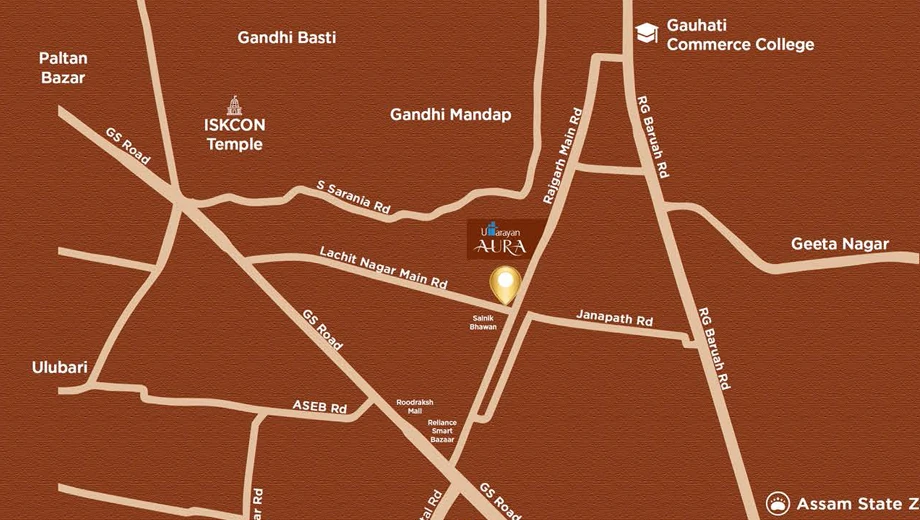 Location of Uttarayan Aura in null, Guwahati - Image 418827