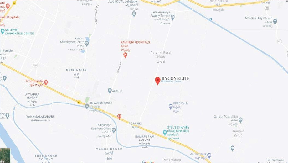 Location of Hycon Elite in Poranki, Vijayawada - Image 418819