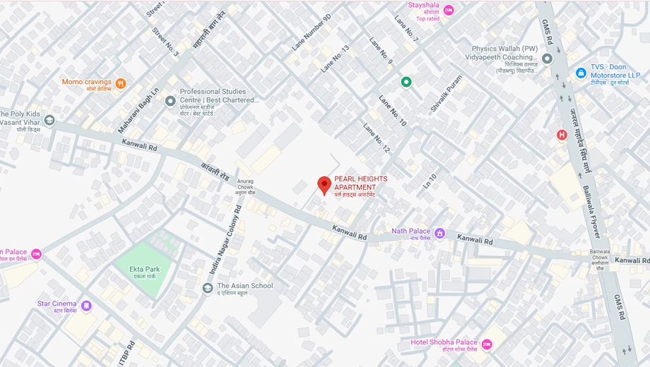 Location of Pearl Heights Apartment in Majra, Dehradun - Image 418867