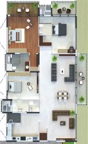 3 BHK Flat in KMV Vivaan Tower in Tadigadapa, Vijayawada - Image 924840
