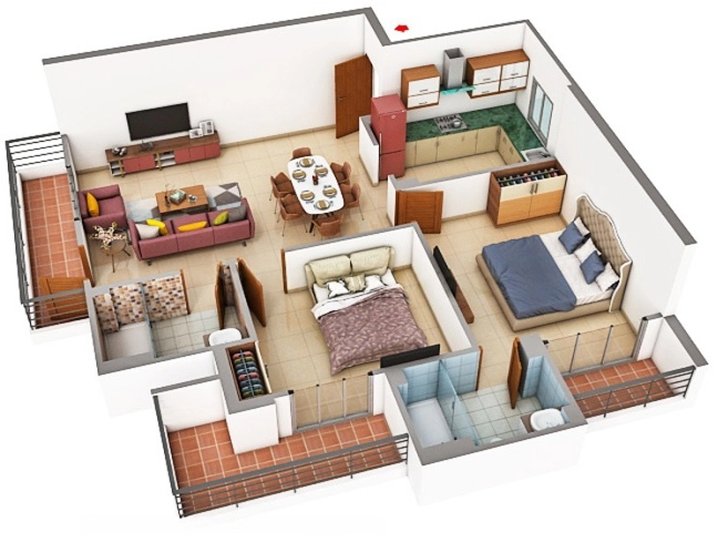 2 BHK Flat in Nishtha Magnolias Heights in Sahastradhara Road, Dehradun - Image 924841