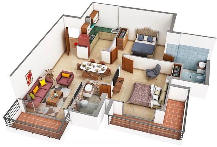 2 BHK Flat in Nishtha Magnolias Heights in Sahastradhara Road, Dehradun - Image 924843