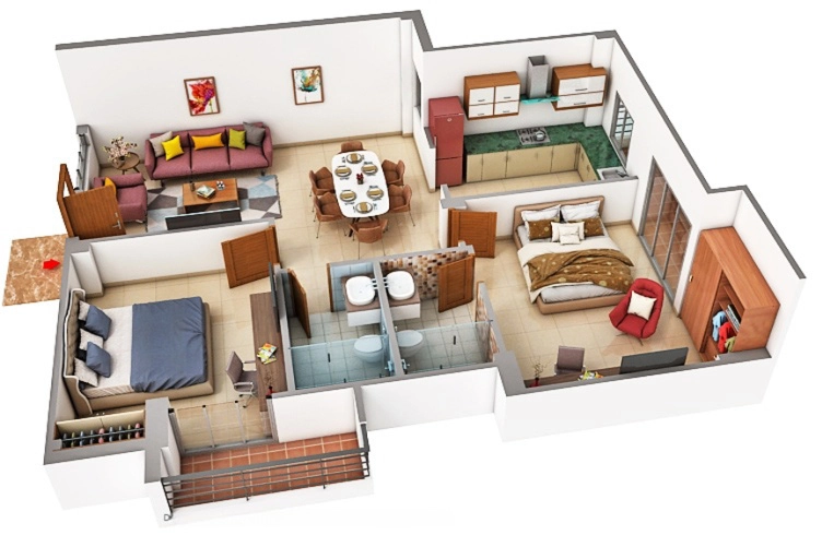 2 BHK Flat in Nishtha Magnolias Heights in Sahastradhara Road, Dehradun - Image 924844