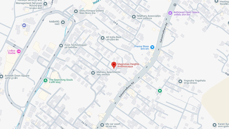 Location of Nishtha Magnolias Heights in Sahastradhara Road, Dehradun - Image 418885
