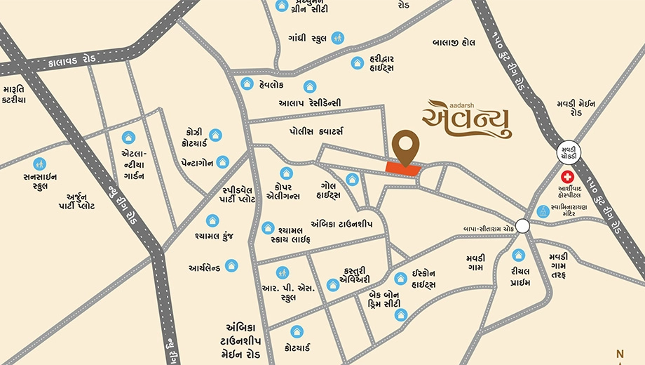 Location of Aadarsh Avenue - Image 418941