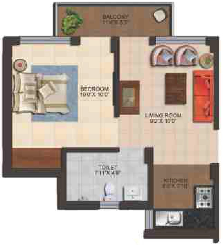 1 BHK Flat in MDDA Aalayam in Sahastradhara Road, Dehradun - Image 924870