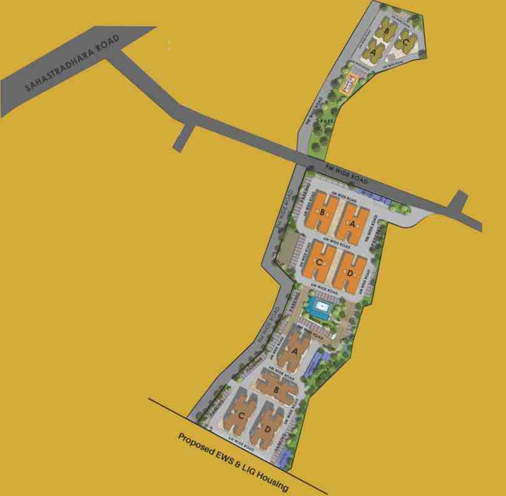 Master Plan of MDDA Aalayam in Sahastradhara Road, Dehradun - Image 418948