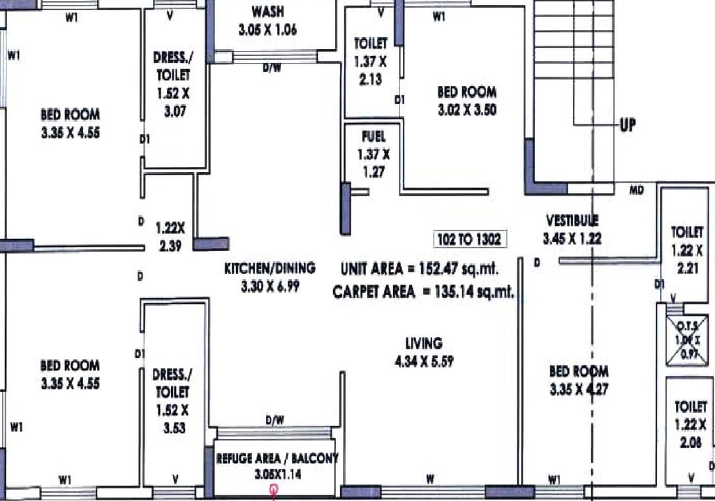 4 BHK Flat in Aalap Astoria in Mavdi, Rajkot - Image 924887