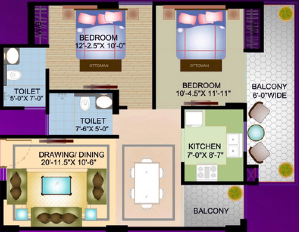2 BHK Flat in Holy Kings Residency in Rajpur, Dehradun - Image 924895