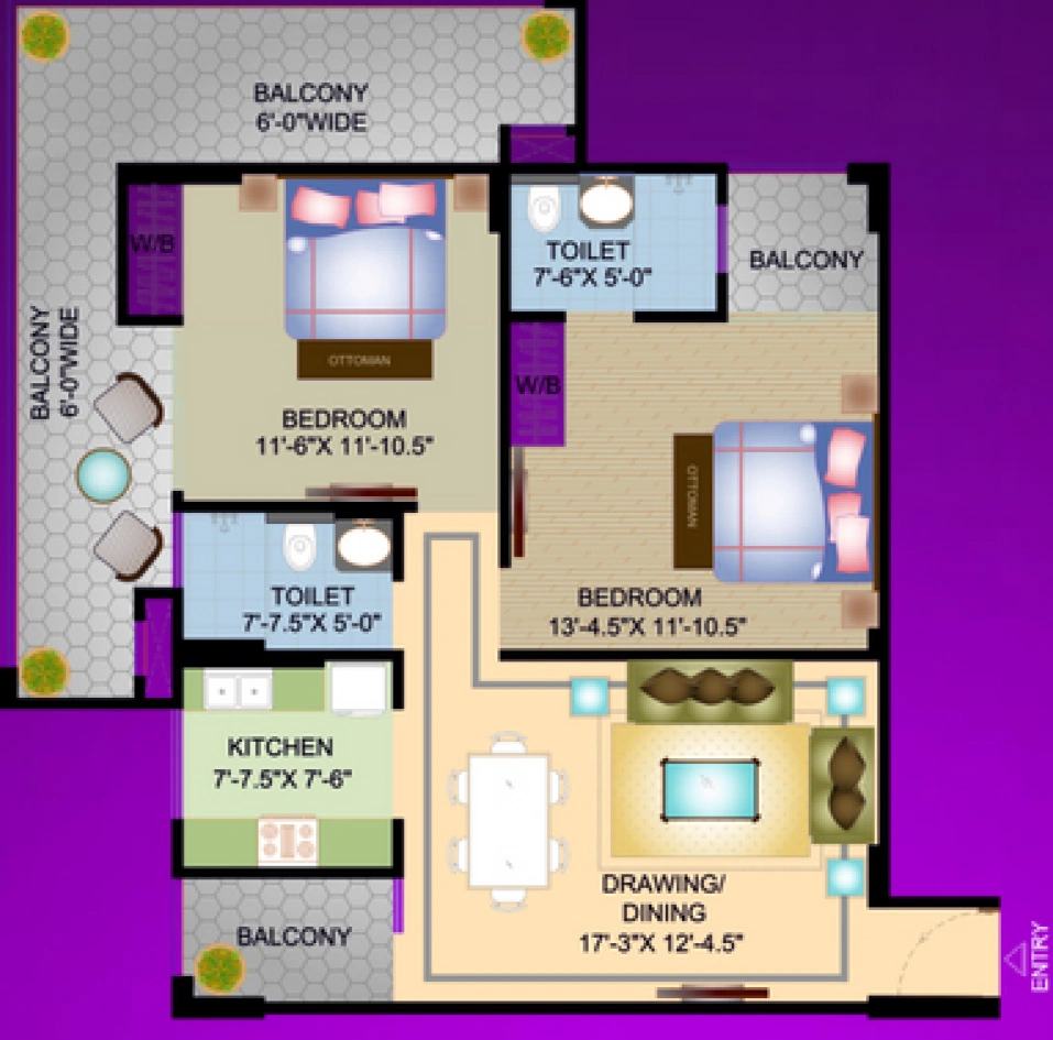 2 BHK Flat in Holy Kings Residency in Rajpur, Dehradun - Image 924898