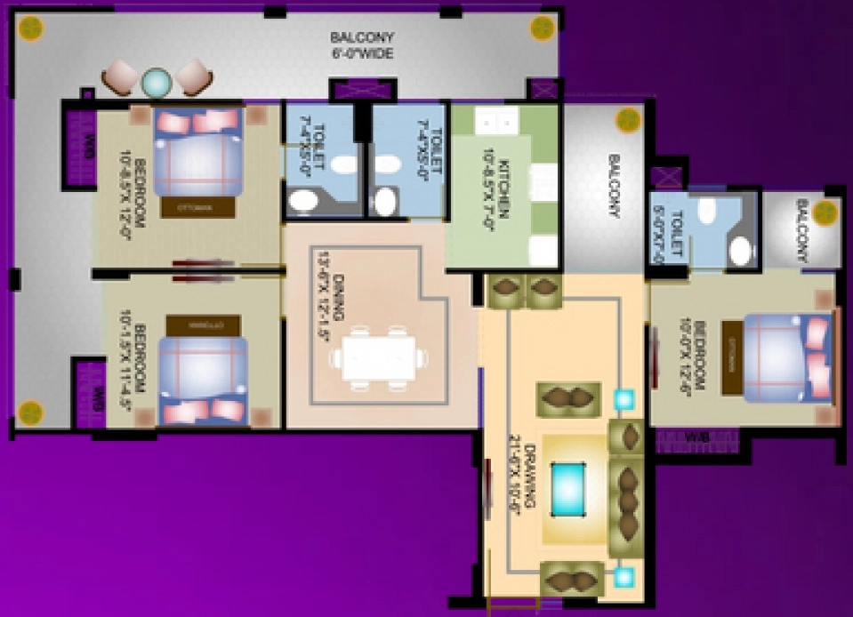 3 BHK Flat in Holy Kings Residency in Rajpur, Dehradun - Image 924901