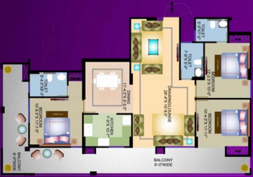 3 BHK Flat in Holy Kings Residency in Rajpur, Dehradun - Image 924903