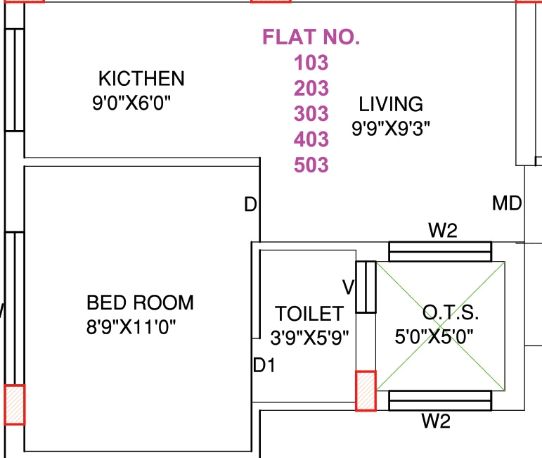 1 BHK Flat in AD Samruddhi Avenue in Mavdi, Rajkot - Image 924907