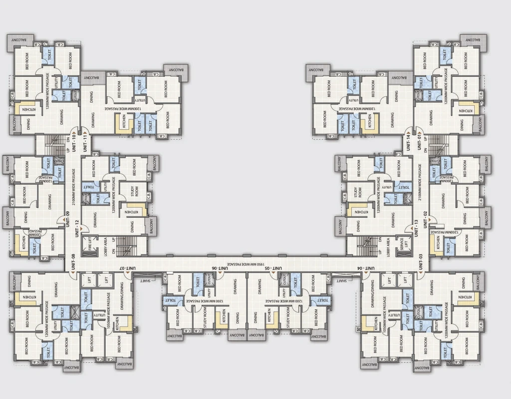 Floor Plan of Subham Sapphire in Sarusajai, Guwahati - Image 419053