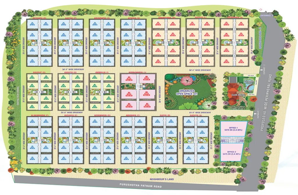 Master Plan of Vishwa Chandrika Ayodhyaa in Gannavaram, Vijayawada - Image 419064