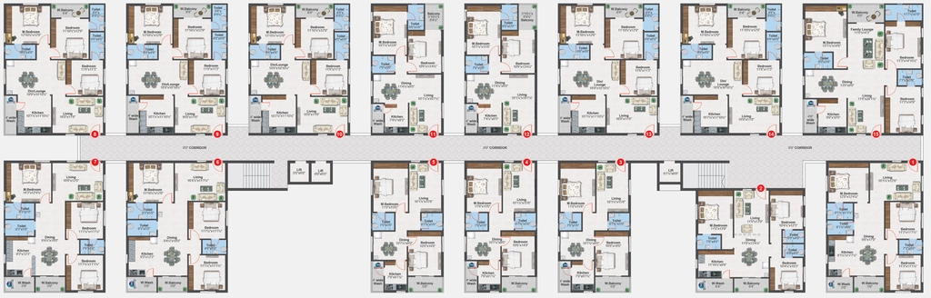 Floor Plan of Sree Boppana's Sankalp Casa in Prasadampadu, Vijayawada - Image 419224