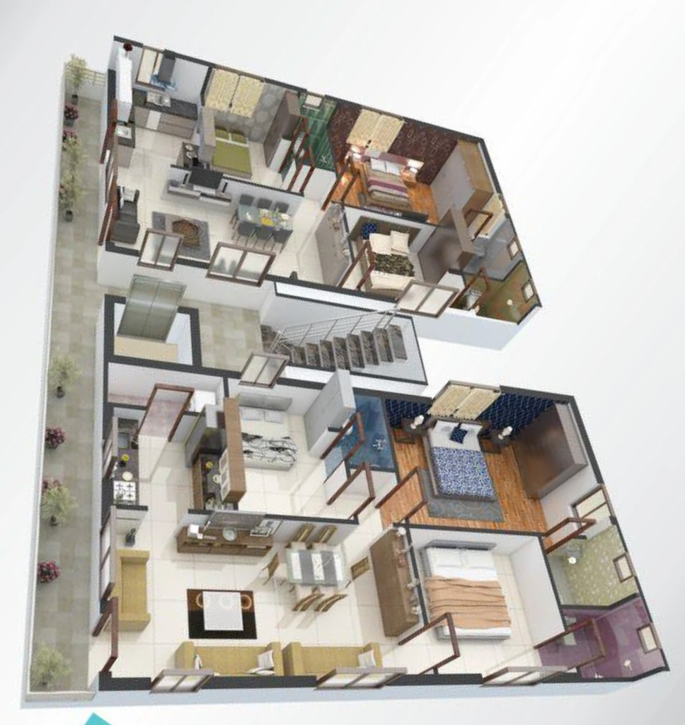 Floor Plan of Infrakruthi Haven Heights in Prasadampadu, Vijayawada - Image 419229