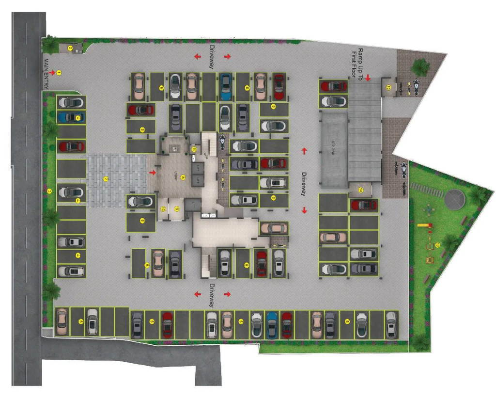 Master Plan of ABAD Lake View Heights in Nettoor, Kochi - Image 419348