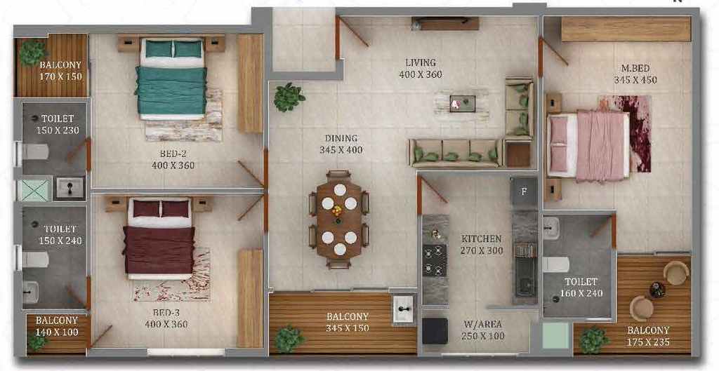 3 BHK Flat in Cordial Sreelakam in Sasthamangalam, Thiruvananthapuram - Image 925057