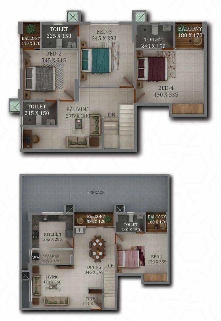 4 BHK Duplex in Cordial Sreelakam in Sasthamangalam, Thiruvananthapuram - Image 925059