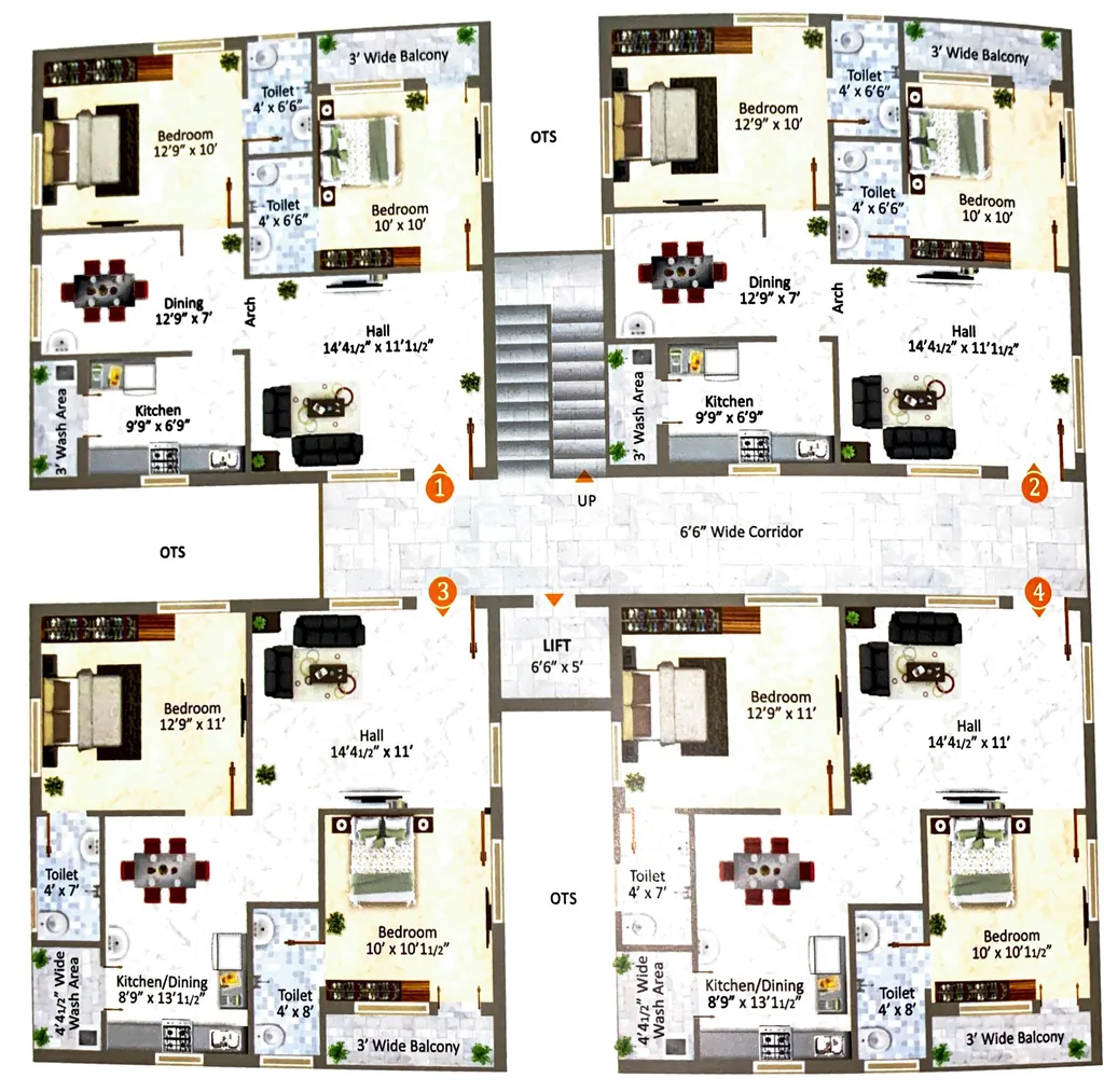 Floor Plan of Esencia Bougainvillea in null, Vijayawada - Image 419353