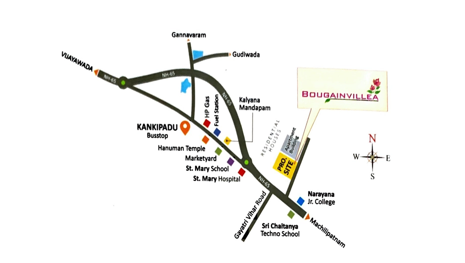 Location of Esencia Bougainvillea in null, Vijayawada - Image 419352