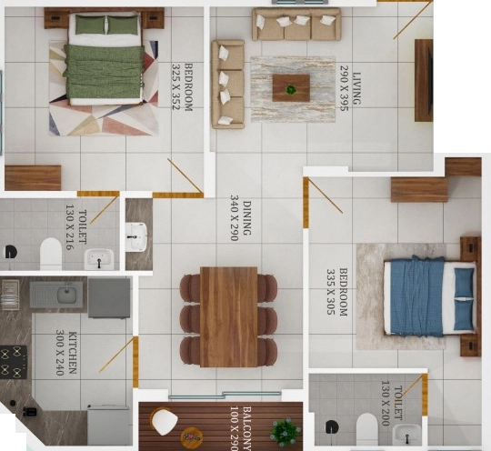 2 BHK Flat in Dream Flower Proxima in Kakkanad, Kochi - Image 925031
