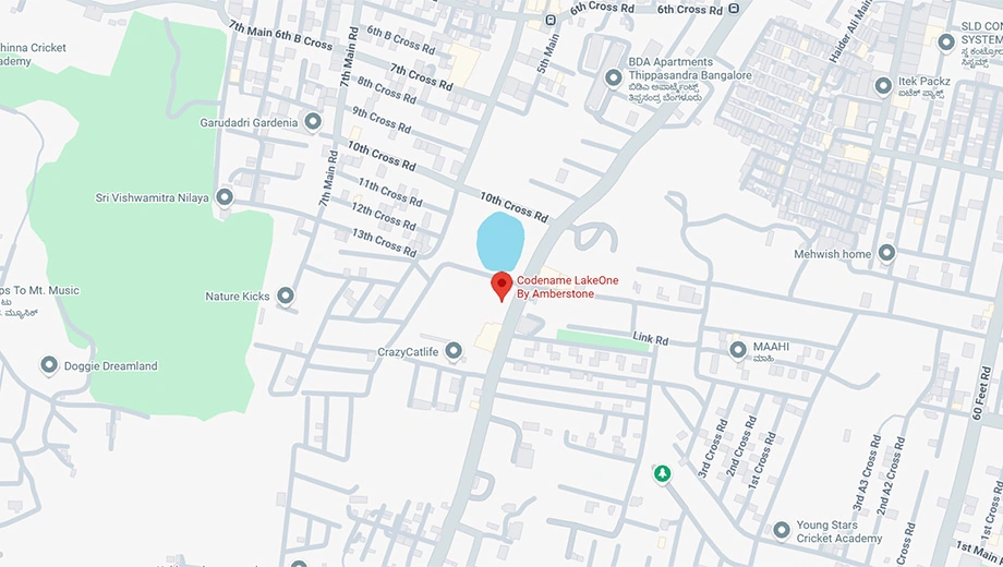 Location of Amberstone Codename Lake One in JP Nagar Phase 9, Bangalore - Image 421272