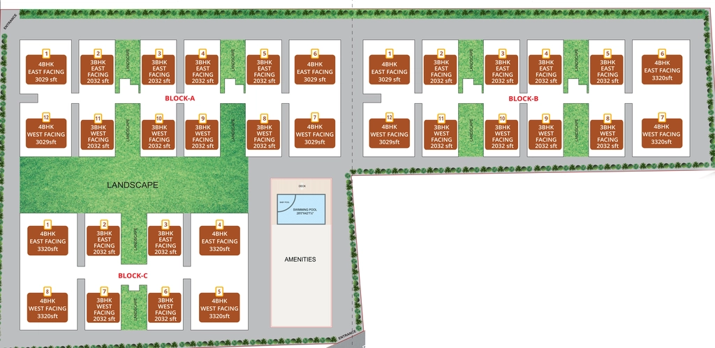 Master Plan of SLV Amaravathi Grand 2 in null, Vijayawada - Image 419402