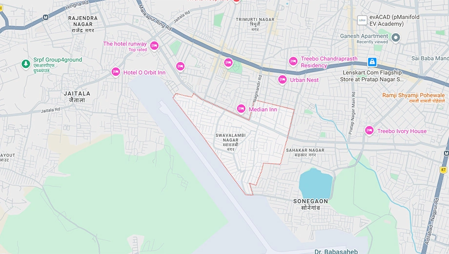 Location of Snehal Ganesh Apartment in Manish Nagar, Nagpur - Image 421184