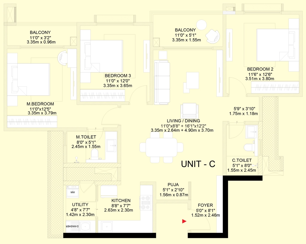 3 BHK Flat in Godrej Vanantara in Bannerghatta, Bangalore - Image 925679