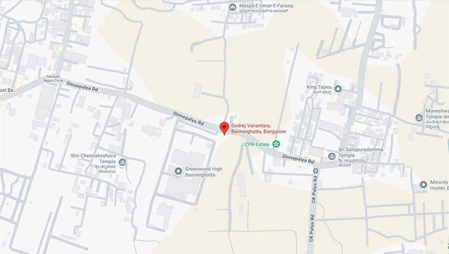 Location of Godrej Vanantara in Bannerghatta, Bangalore - Image 421245