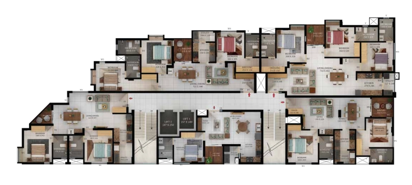 Floor Plan of Accord Sovereign in Kakkanad, Kochi - Image 419560