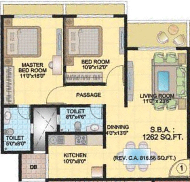 2 BHK Flat in Mangaldeep Palbalaji in Pal Road, Jodhpur - Image 925260