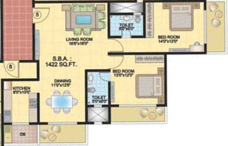 2 BHK Flat in Mangaldeep Palbalaji in Pal Road, Jodhpur - Image 925262