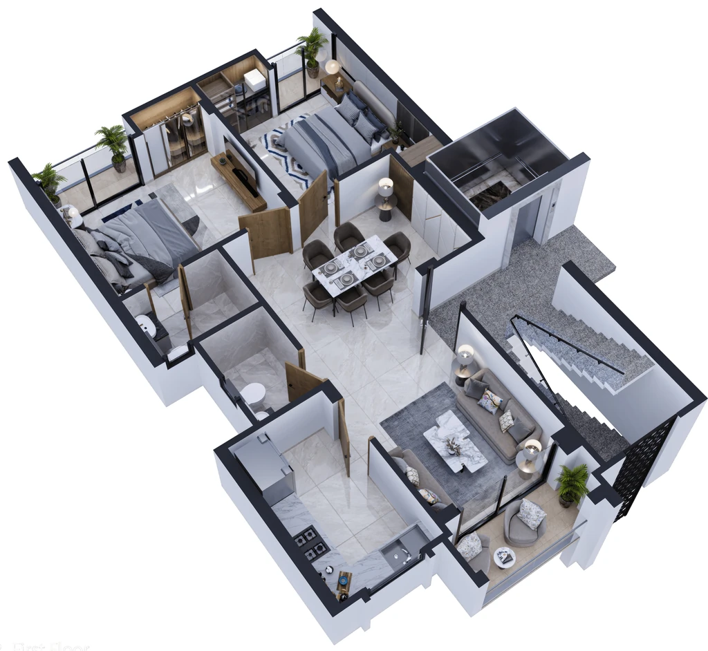 2 BHK Flat in Aasan Navkar City in Pal Gaon, Jodhpur - Image 925236