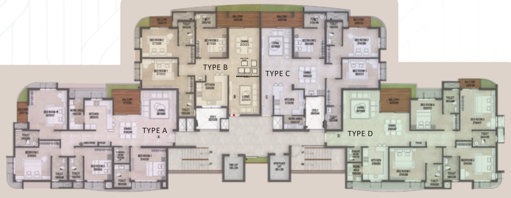 Floor Plan of Prime Meridian Metropolitan in Ernakulam, Kochi - Image 419612