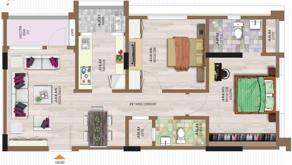 2 BHK Flat in Ashapurna Platinum in Basni, Jodhpur - Image 925287