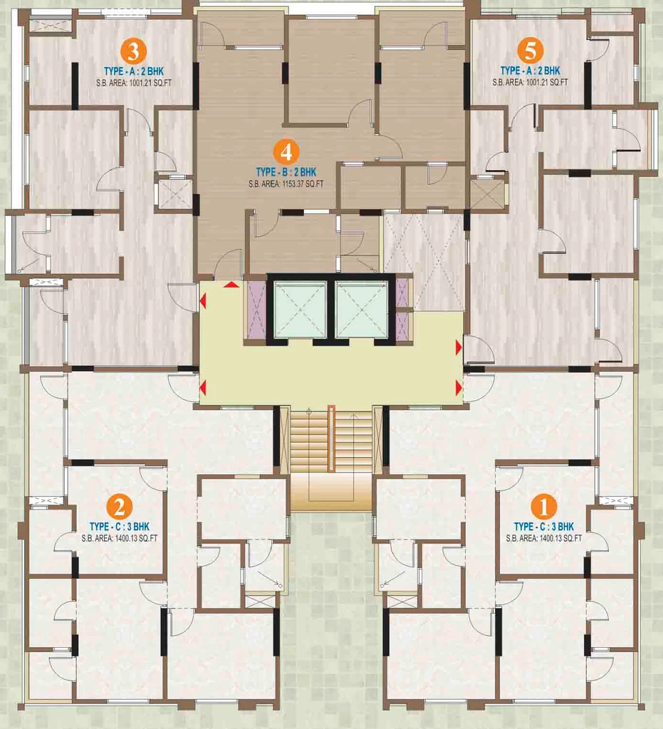 Floor Plan of Ashapurna Platinum in Basni, Jodhpur - Image 419987