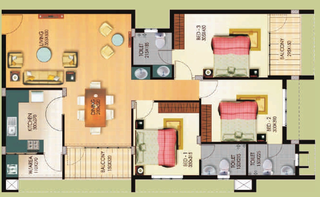 3 BHK Flat in Keratech Nandanam in Sreekariyam, Thiruvananthapuram - Image 925137