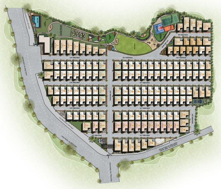 Master Plan of Risinia Capital Greens in Gagillapur, Hyderabad - Image 419703