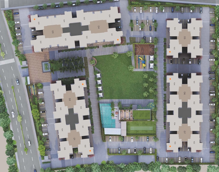 Master Plan of HN Orchid Legacy in Shela, Ahmedabad - Image 26726